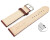 Schnellwechel Uhrenarmband Bordeaux vegetabil gegerbtes Leder leicht gepolstert 12mm - 22mm