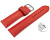 Schnellwechel Uhrenarmband rot vegetabil gegerbtes Leder leicht gepolstert 12mm - 22mm