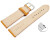 Schnellwechel Uhrenarmband orange vegetabil gegerbtes Leder leicht gepolstert 12mm - 22mm