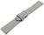 Uhrenarmband hellgrau raues Velourleder 18mm 20mm