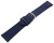 XL Uhrenarmband Navy blau raues Velourleder 18mm 20mm