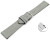 Schnellwechsel Uhrenarmband hellgrau raues Velourleder 18mm 20mm