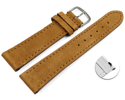 XS Schnellwechsel Uhrenarmband hellbraun raues...