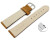 XS Schnellwechsel Uhrenarmband hellbraun raues Velourleder 18mm 20mm