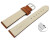 XS Schnellwechsel Uhrenarmband Brandy raues Velourleder 18mm 20mm