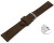 XS Schnellwechsel Uhrenarmband dunkelbraun raues Velourleder 18mm 20mm