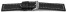 Schnellwechsel Uhrenband Sattelleder massives Leder schwarz 18mm Stahl
