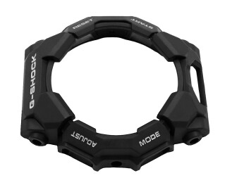 Bezel Casio GD-010-1 schwarz aus biobasiertem Resin