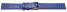 Schnellwechsel Uhrenarmband Leder blau Safari 22mm-Gold