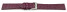 Schnellwechsel Uhrenarmband Leder aubergine Safari 18mm-Stahl