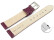 Schnellwechsel Uhrenarmband Leder aubergine Safari 20mm-Schwarz