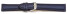 Schnellwechsel Uhrenarmband gepolstert HighTech Material Textiloptik blau 18mm-Gold
