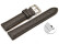Schnellwechsel Uhrenarmband gepolstert HighTech Material Textiloptik hellgrau 18mm-Gold