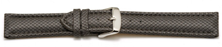 Schnellwechsel Uhrenarmband gepolstert HighTech Material Textiloptik dunkelgrau 20mm-Gold