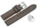 Schnellwechsel Uhrenarmband HighTech Textiloptik grau - rote u. schwarze Naht 24mm-Schwarz