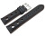 Uhrenarmband schwarz echt Leder Race braune Naht 18mm 20mm 22mm 24mm