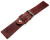 Uhrenarmband für Uhren mit festen Stegen am Gehäuse Clip Vintage dunkelbraun 22mm-Stahl