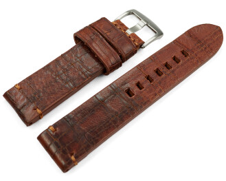 Uhrenarmband Old Vintage hellbraun 24mm Gold