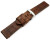 Uhrenarmband Old Vintage dunkelbraun 20mm Schwarz