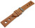 Uhrenarmband Rindleder Berlin gelocht Soft Vintage hellbraun 18mm 20mm 22mm