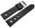 Uhrenarmband Rindleder Berlin gelocht Soft Vintage schwarz 18mm Stahl