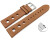 Schnellwechsel Uhrenarmband gelocht Rindleder Berlin Soft Vintage hellbraun 18mm 20mm 22mm