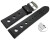 Schnellwechsel Uhrenarmband gelocht Rindleder Berlin Soft Vintage schwarz 20mm Schwarz