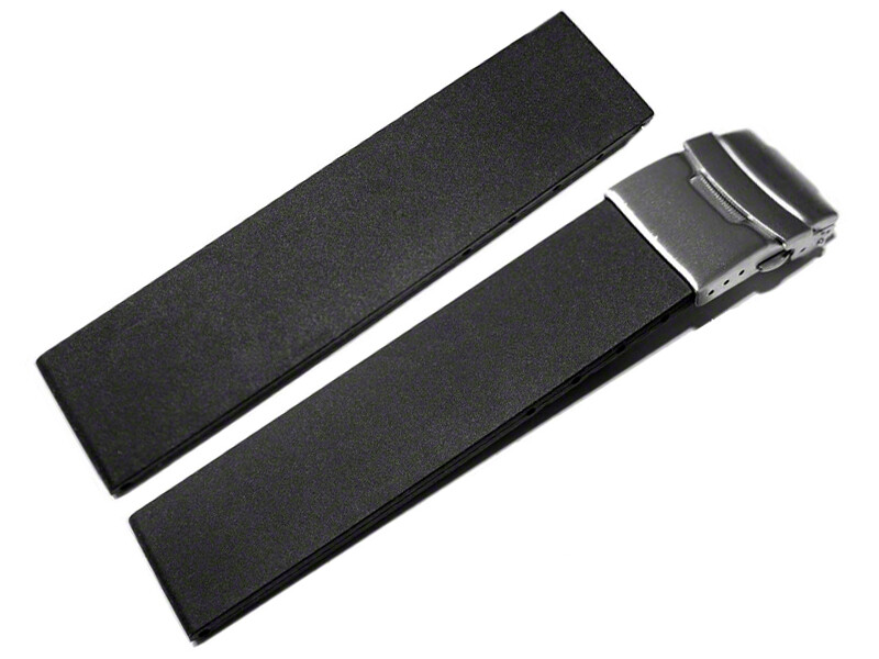 TISSOT VINTAGE STAHL ARMBAND FALTSCHLIESSE 19MM T049410 SCHWARZ PVD