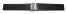 Faltschließe Silikon Glatt schwarz 22mm Stahl