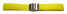 Faltschließe Silikon Stripes gelb 24mm Stahl