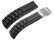 Faltschließe Uhrenarmband Silikon Design schwarz 22mm Schwarz