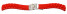 Schnellwechsel Uhrenband Faltschließe Uhrenarmband Silikon Design rot 16mm Stahl