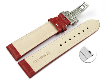 Schnellwechsel Uhrenarmband Kippfaltschließe Leder...