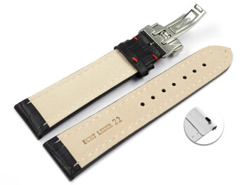 Schnellwechsel Uhrenarmband Kippfaltschließe Leder...