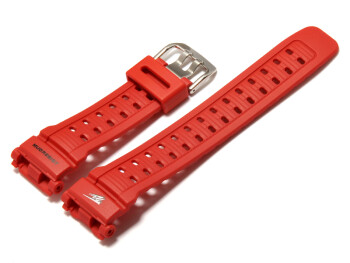 Uhrenarmband Casio für G-9000TLC-4, Kunststoff, rot