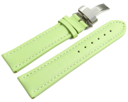 Uhrenarmband Kippfaltschließe Leder glatt...