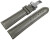 Uhrenarmband Kippfaltschließe Leder glatt gepolstert dunkelgrau 18mm 20mm 22mm 24mm