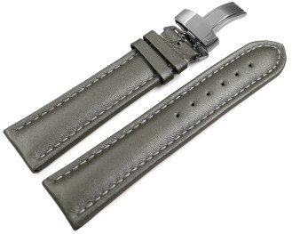 Uhrenarmband Kippfaltschließe Leder glatt...