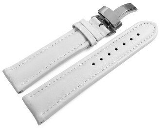 Uhrenarmband Kippfaltschließe Leder glatt...