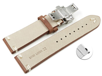 Schnellwechsel Uhrenarmband Rindleder Rustikal Soft...