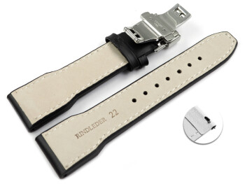 Schnellwechsel Uhrenband mit Butterfly Leder Vintage...