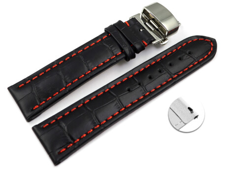 Schnellwechsel Uhrenarmband mit Butterfly Schließe...