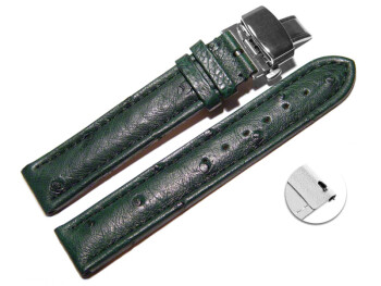 Schnellwechsel Uhrenband mit Butterfly echt Strauss...