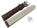 Schnellwechsel Uhrenband mit Butterfly echt Strauss dunkelbraun 18mm 20mm 22mm 24mm