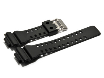 Uhrenarmband Casio f. GDF-100, GA-300, GAC-100, G-8900, GLS-100, Kunststoff, schwarz