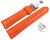 Schnellwechsel Uhrenarmband  Kippfaltschließe Leder glatt gepolstert orange wN 18mm 20mm 22mm 24mm