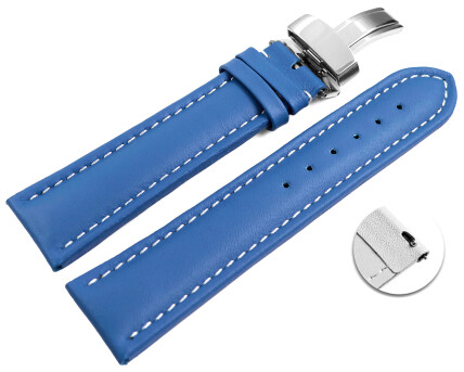 Schnellwechsel Uhrenarmband  Kippfaltschließe Leder...