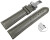 Schnellwechsel Uhrenarmband  Kippfaltschließe Leder glatt gepolstert dunkelgrau 18mm 20mm 22mm 24mm
