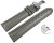 Schnellwechsel Uhrenarmband  Kippfaltschließe Leder glatt gepolstert dunkelgrau wN 18mm 20mm 22mm 24mm