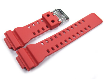 Casio Uhrenarmband für GA-110FC, GA-100B, Ersatzband Kunststoff, rot